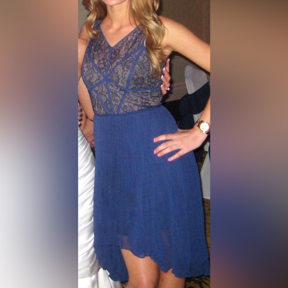 BCBG Blue Lace Dress